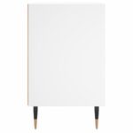 Tables de chevet 2 pcs blanc 40x30x50 cm bois d'ingénierie – Image 4