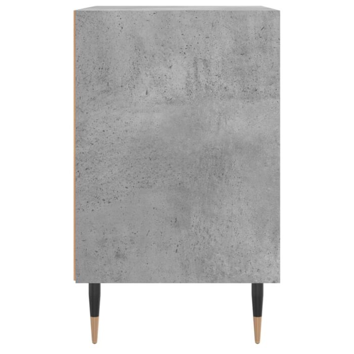 Tables de chevet 2 pcs gris béton 40x30x50 cm bois d'ingénierie – Image 4