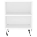 Tables de chevet 2 pcs blanc 40x30x50 cm bois d'ingénierie – Image 3