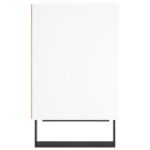 Table de chevet blanc 40x30x50 cm bois d’ingénierie – Image 3