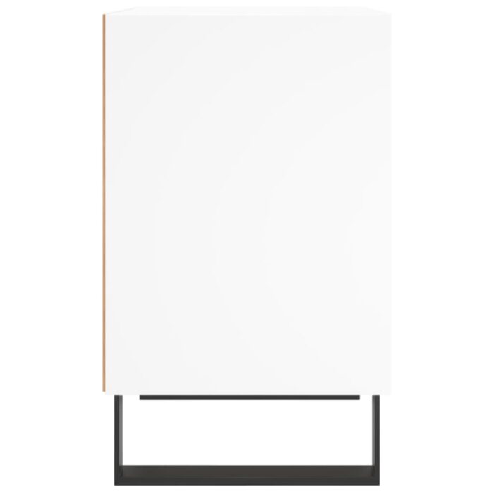 Tables de chevet 2 pcs blanc 40x30x50 cm bois d'ingénierie – Image 4