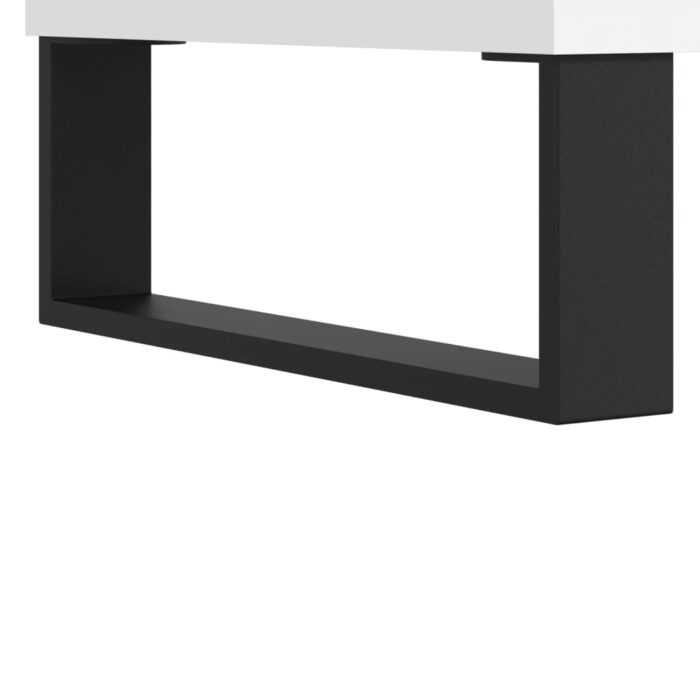 Tables de chevet 2 pcs blanc 40x30x50 cm bois d'ingénierie – Image 6
