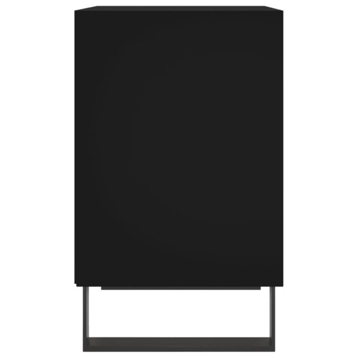 Table de chevet noir 40x30x50 cm bois d’ingénierie – Image 3