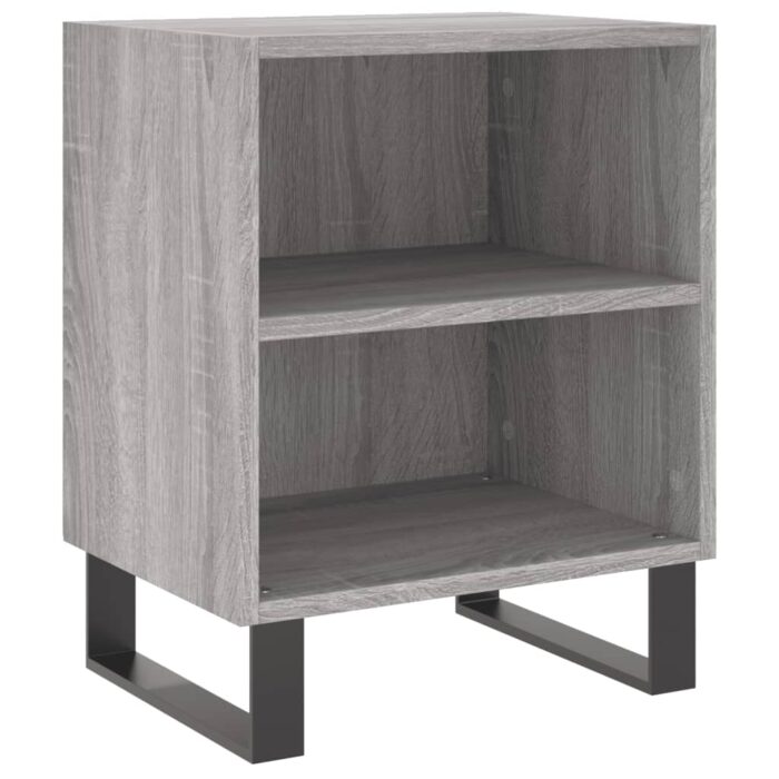 Tables de chevet 2 pcs sonoma gris 40x30x50cm bois d'ingénierie – Image 2