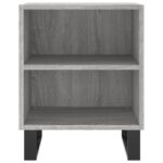 Tables de chevet 2 pcs sonoma gris 40x30x50cm bois d'ingénierie – Image 3