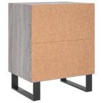 Tables de chevet 2 pcs sonoma gris 40x30x50cm bois d'ingénierie – Image 5