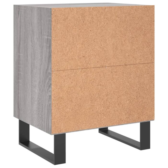 Tables de chevet 2 pcs sonoma gris 40x30x50cm bois d'ingénierie – Image 5