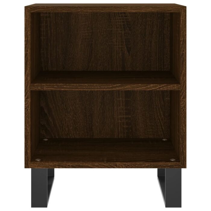 Tables de chevet 2pcs chêne marron 40x30x50cm bois d'ingénierie – Image 3