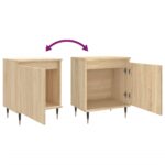 Tables de chevet 2pcs chêne sonoma 40x30x50cm bois d'ingénierie – Image 7