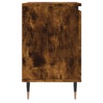 Tables de chevet 2 pcs chêne fumé 40x30x50 cm bois d'ingénierie – Image 5