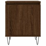 Table de chevet chêne marron 40x30x50 cm bois d'ingénierie – Image 3