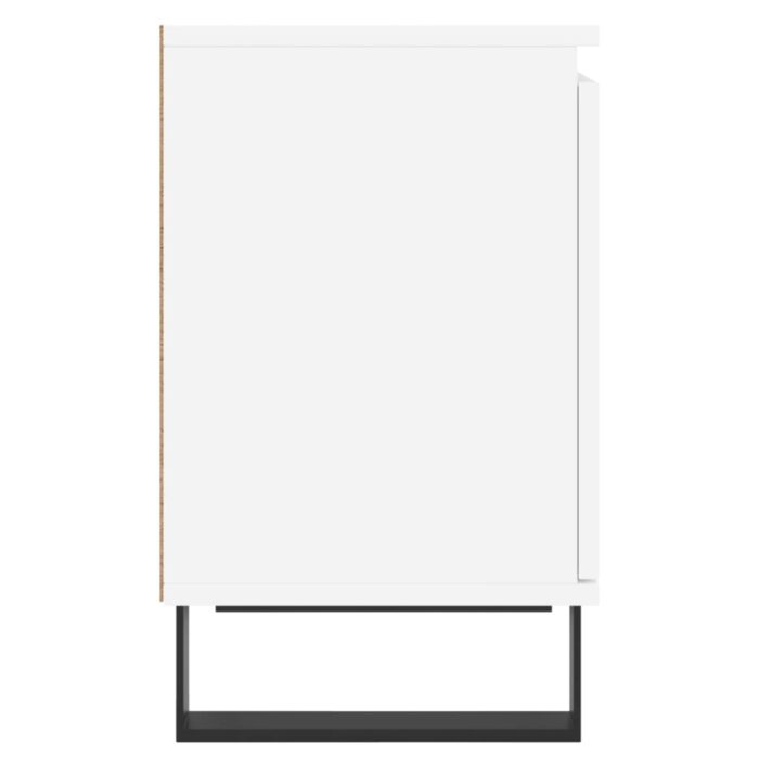 Tables de chevet 2 pcs blanc 40x30x50 cm bois d'ingénierie – Image 5