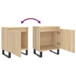 Tables de chevet 2pcs chêne sonoma 40x30x50cm bois d'ingénierie – Image 7