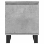 Tables de chevet 2 pcs gris béton 40x30x50 cm bois d'ingénierie – Image 3