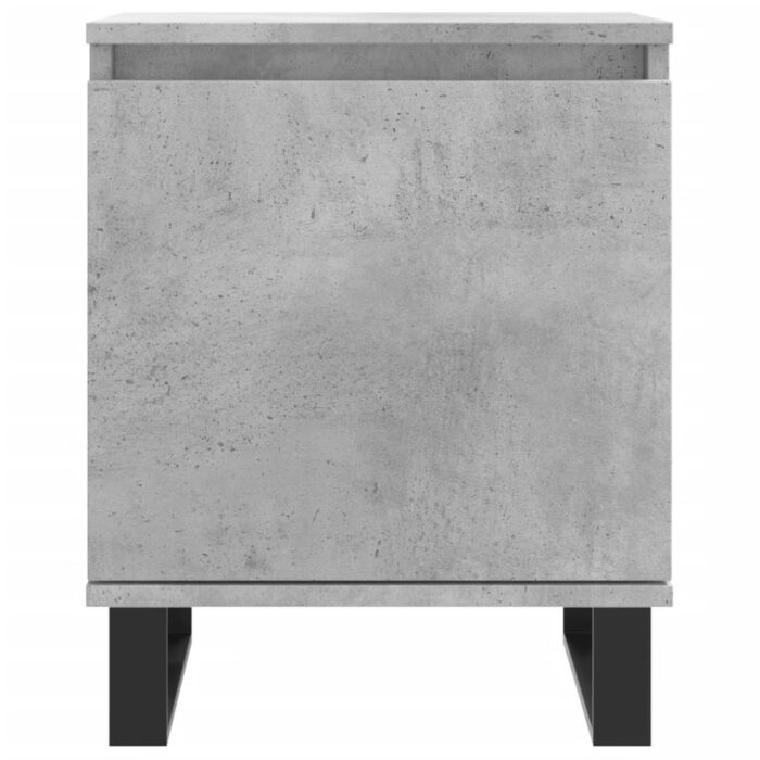 Tables de chevet 2 pcs gris béton 40x30x50 cm bois d'ingénierie – Image 3