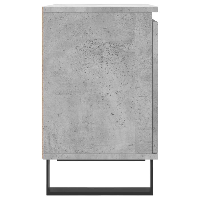 Tables de chevet 2 pcs gris béton 40x30x50 cm bois d'ingénierie – Image 5