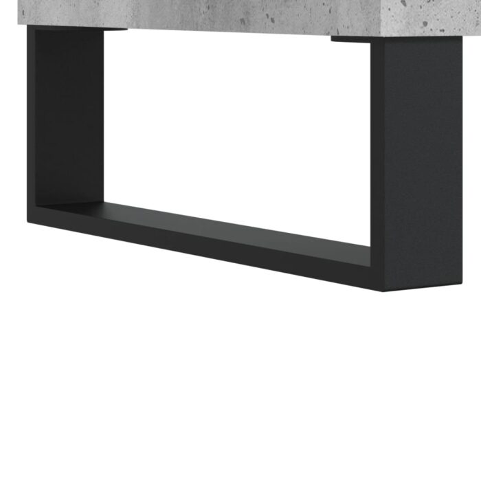 Tables de chevet 2 pcs gris béton 40x30x50 cm bois d'ingénierie – Image 8