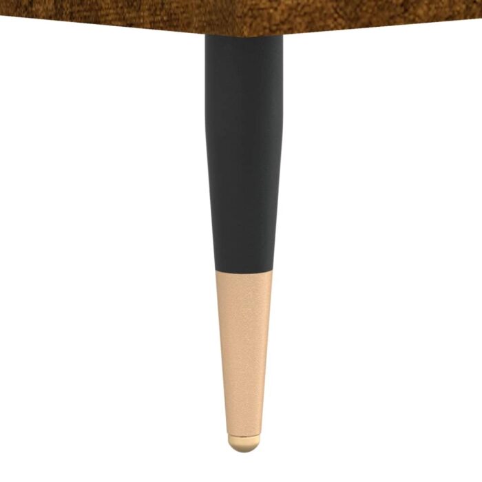 Tables de chevet 2 pcs chêne fumé 40x35x50 cm bois ingénierie – Image 7