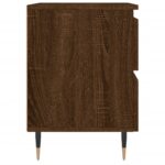 Tables de chevet 2 pcs chêne marron 40x35x50 cm bois ingénierie – Image 5