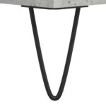 Table de chevet gris béton 40x35x50 cm bois d’ingénierie – Image 7
