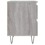 Tables de chevet 2 pcs sonoma gris 40x35x50 cm bois ingénierie – Image 5