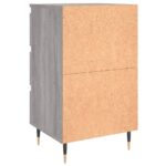 Tables de chevet 2 pcs sonoma gris 40x35x69 cm bois ingénierie – Image 6