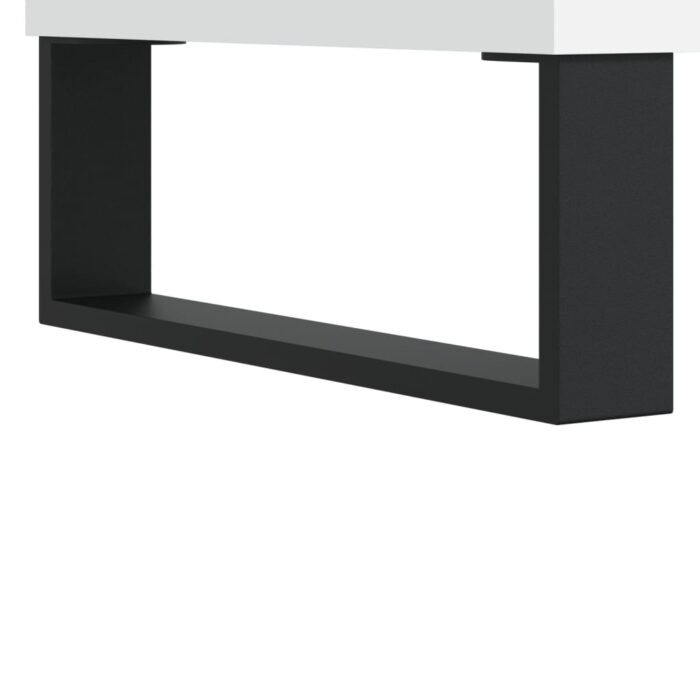 Tables de chevet 2 pcs blanc 40x35x69 cm bois d’ingénierie – Image 7