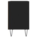 Meuble TV noir 69,5 x 30 x 50 cm bois d'ingénierie – Image 3