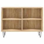 Meuble TV chêne sonoma 69,5 x 30 x 50 cm bois d'ingénierie – Image 2