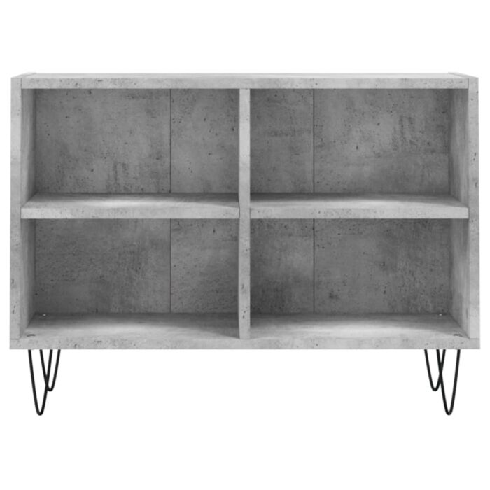 Meuble TV gris béton 69,5x30x50 cm bois d'ingénierie – Image 2