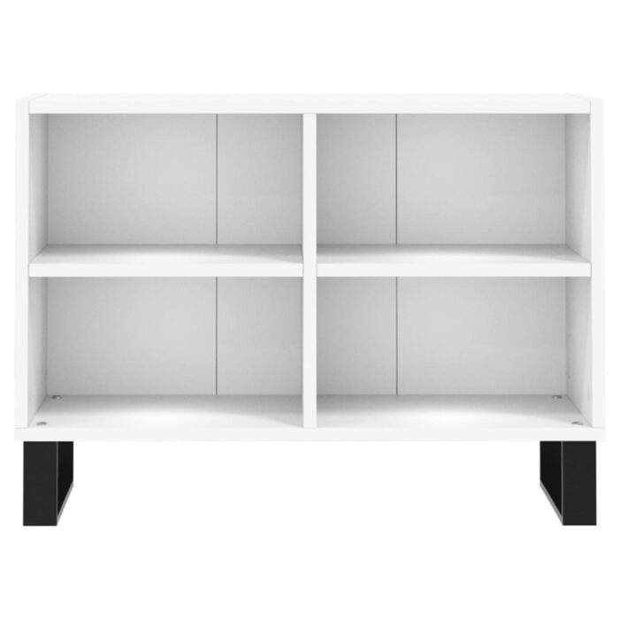 Meuble TV blanc 69,5 x 30 x 50 cm bois d'ingénierie – Image 2