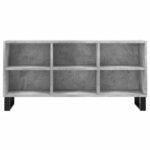 Meuble TV gris béton 103,5x30x50 cm bois d'ingénierie – Image 2
