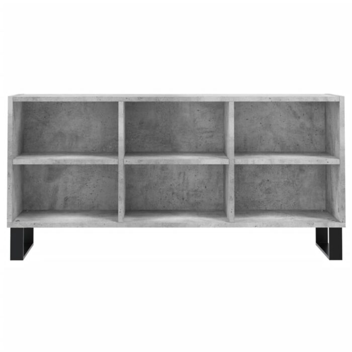 Meuble TV gris béton 103,5x30x50 cm bois d'ingénierie – Image 2