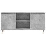 Meuble TV gris béton 104x35x50 cm bois d'ingénierie – Image 3