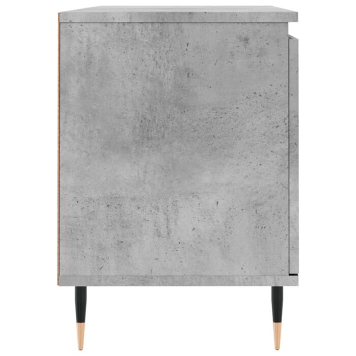 Meuble TV gris béton 104x35x50 cm bois d'ingénierie – Image 5