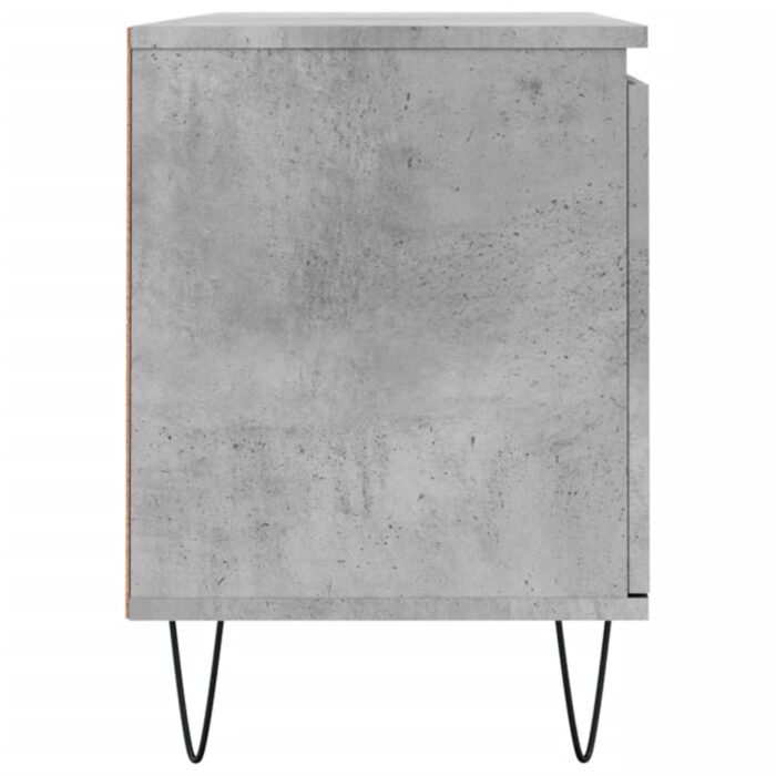 Meuble TV gris béton 104x35x50 cm bois d'ingénierie – Image 5
