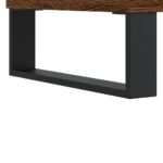 Table basse chêne marron 60x60x30 cm bois d'ingénierie – Image 5
