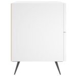 Tables de chevet 2 pcs blanc 40x35x47,5 cm bois d’ingénierie – Image 5