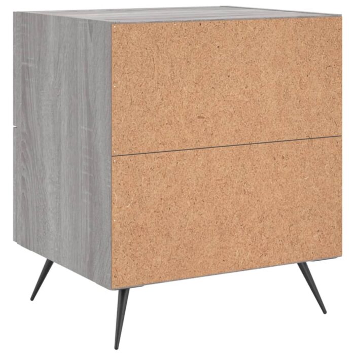 Tables de chevet 2 pcs sonoma gris 40x35x47,5 cm – Image 7
