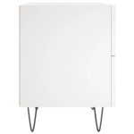 Tables de chevet 2 pcs blanc 40x35x47,5 cm bois d’ingénierie – Image 5