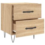 Tables de chevet 2 pcs chêne sonoma 40x35x47,5 cm – Image 6