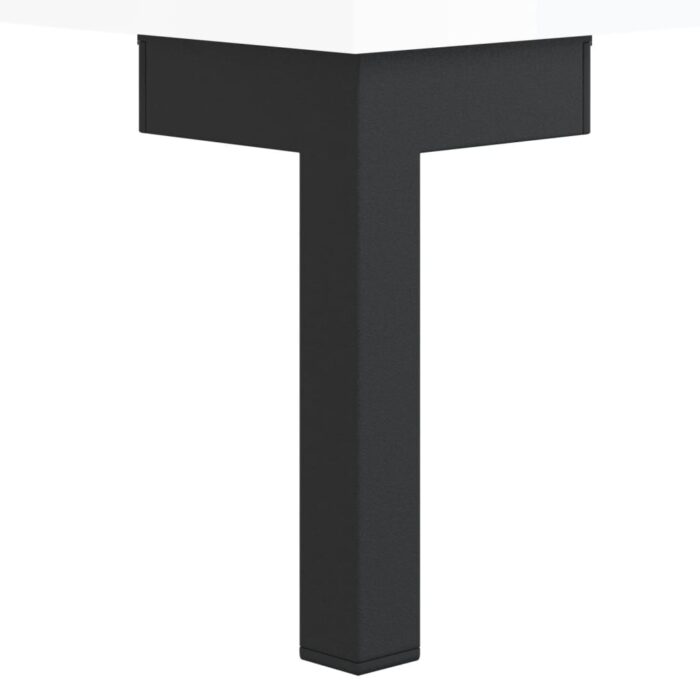 Tables de chevet 2 pcs blanc brillant 40x35x47,5 cm – Image 9