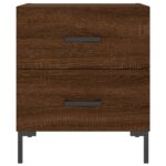 Tables de chevet 2 pcs chêne marron 40x35x47,5 cm – Image 4