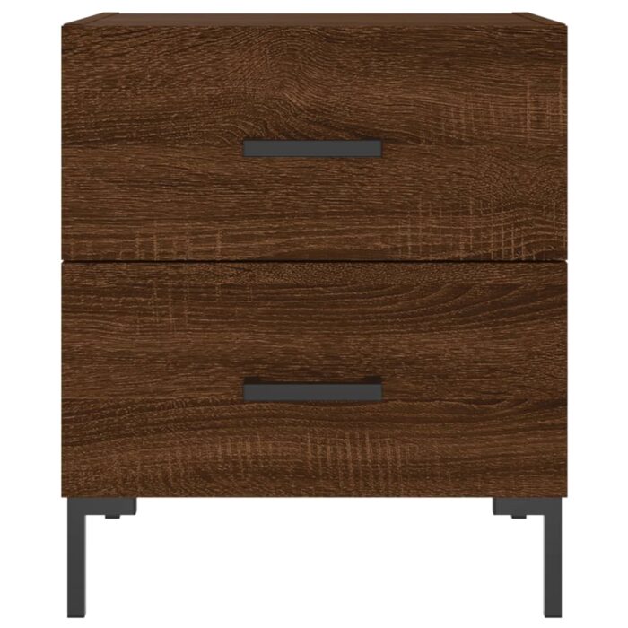 Tables de chevet 2 pcs chêne marron 40x35x47,5 cm – Image 4