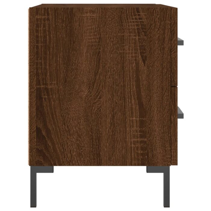 Tables de chevet 2 pcs chêne marron 40x35x47,5 cm – Image 5