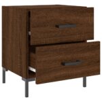 Tables de chevet 2 pcs chêne marron 40x35x47,5 cm – Image 6