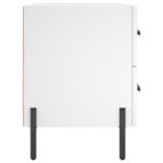 Tables de chevet 2 pcs blanc 40x35x47,5 cm bois d’ingénierie – Image 5