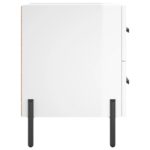 Tables de chevet 2 pcs blanc brillant 40x35x47,5 cm – Image 5