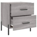 Tables de chevet 2 pcs sonoma gris 40x35x47,5 cm – Image 6