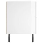 Tables de chevet 2 pcs blanc brillant 40x35x47,5 cm – Image 5